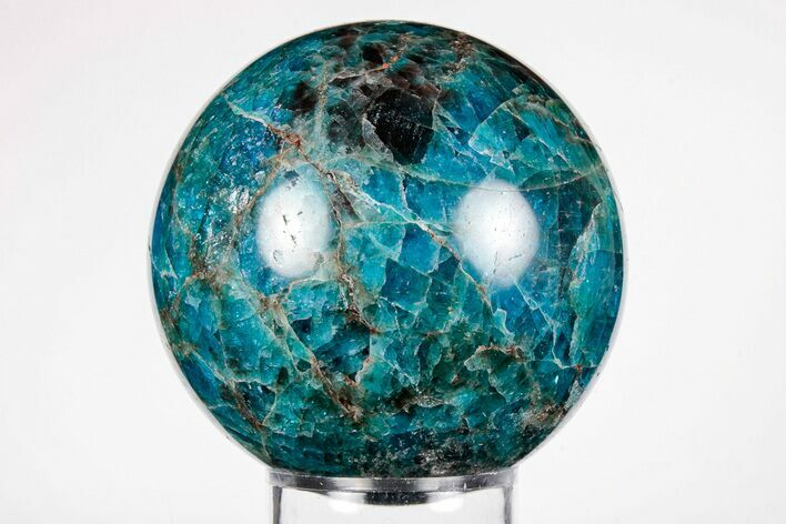 Bright Blue Apatite Sphere - Madagascar #198766